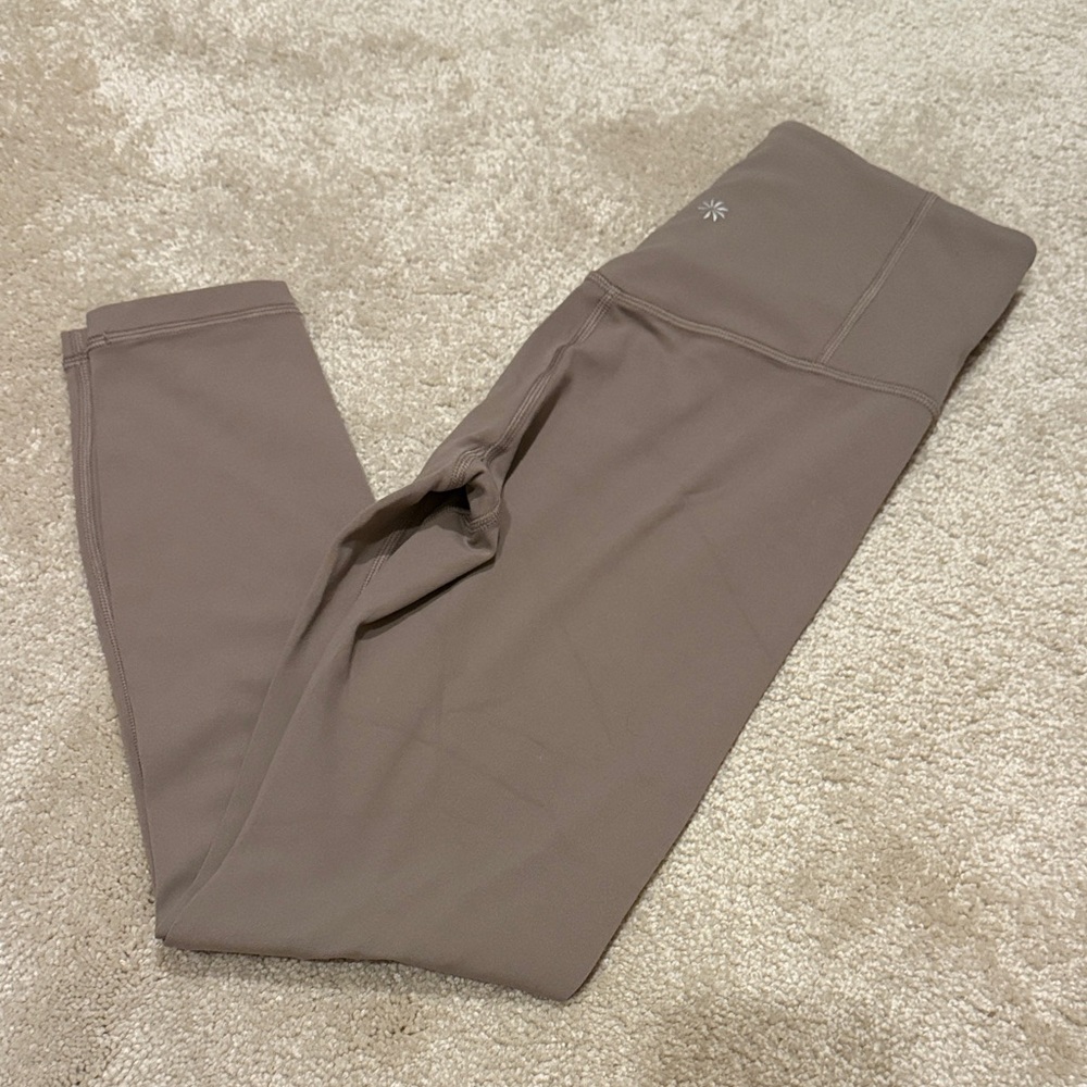 Athleta Taupe Leggings ultra high rise elation 7/8 nwot tan fall xs 0 2